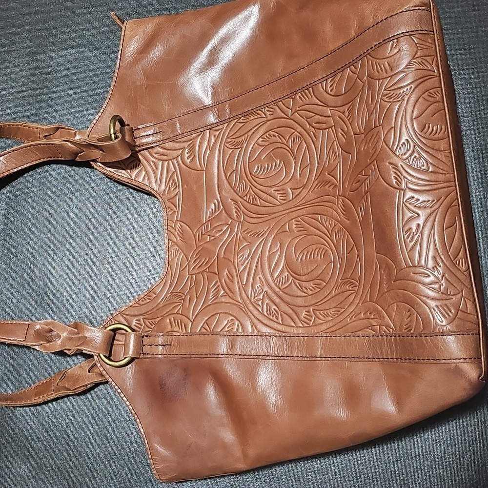 The Sac Tobacco Floral Embossed Bag